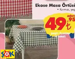 EKOSE MASA ÖRTÜSÜ